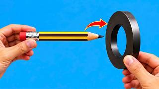An invention by a repairman: Attach a pencil to a permanent magnet and see what happens!