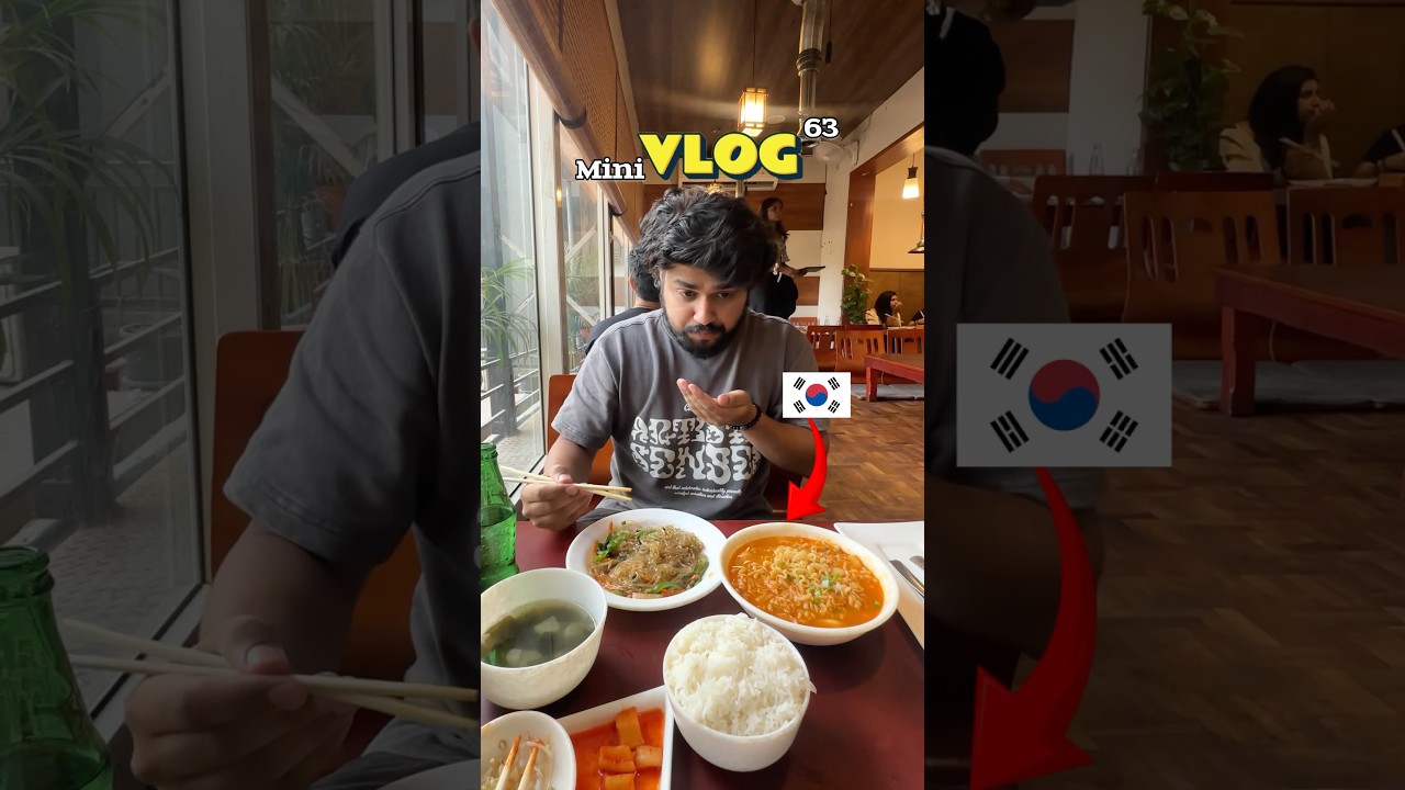 Korean 🇰🇷 Vs 🇮🇳 Indian Food !! #foodchallenge #foodie