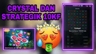 CRYSTAL DAN STRATEGIK 10 KF #1xbet #1xgames #crystals screenshot 4