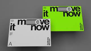 HQ Animated Stationary Mockup Double Landscape