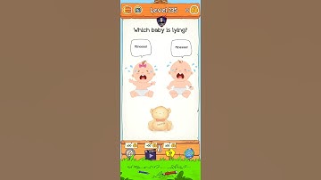 Braindom 2 Level 235 Which baby is lying?