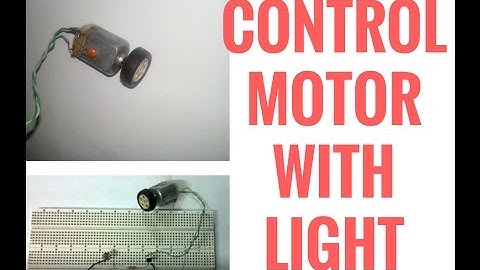 How to control the speed of motor using light and LDR by elecronics projects