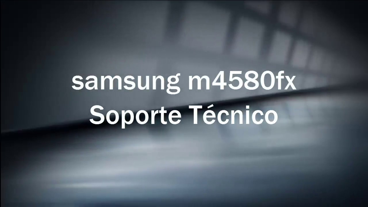 Checando samsung m4580fx - YouTube
