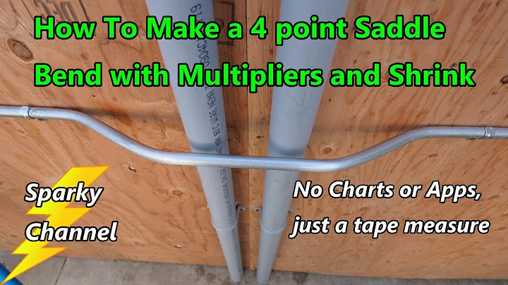 EMT Conduit Bending: Four Point Saddle Bend with Multipliers, Shrink + No Charts or Apps