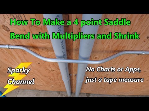 Video: Paano mo ibaluktot ang isang 4 point saddle sa EMT conduit?