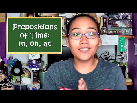 Prepositions of Time (in, on, at) - Civil Service Exam - English Grammar