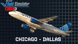 MSFS 2024 ULTRA SETTINGS  🔴  Airline Ops on VATSIM |  Chicago - Dallas