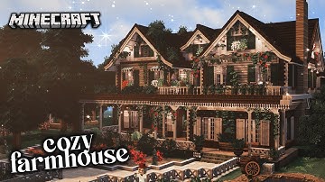 ⋆｡˚ a tour of my minecraft cozy farmhouse [minecraft 1.12.2] | cocricot + miniaturia
