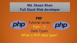 Php Datatypes In Bangla 2022|#Part-5|BdFavour|Php Full Course For Beginners