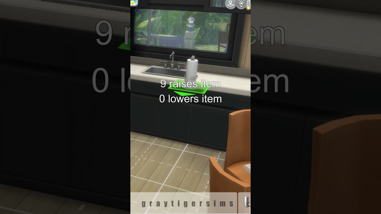 how to freely place objects on counters sims 4