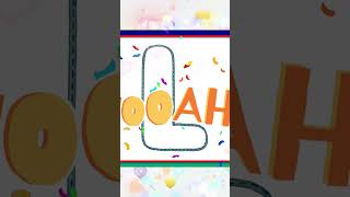 Letter L - Kids Tracing & Coloring⭐🌈⭐ #shorts