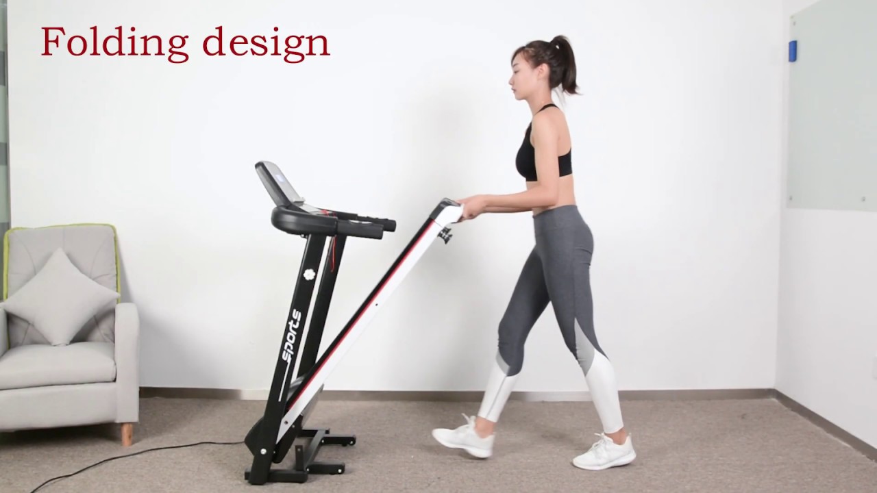 Treadmill running at home workout to burn fat quickly OT062