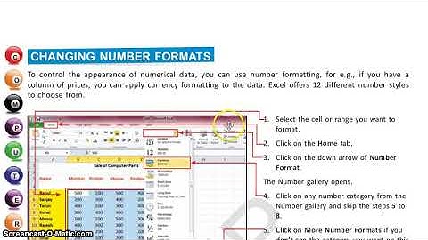 Formatting Worksheet in MS Excel, Part 2, Ch 6, Class 6, Computer, IT Planet, APS CBSE