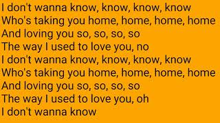 Maroon 5 - I don't wanna know