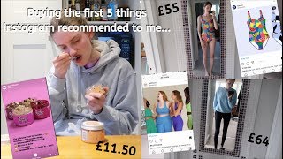 I Bought The First 5 Things Instagram Recommended To Me!