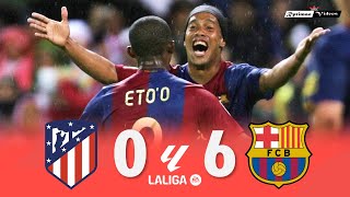 Atlético de Madrid 0 x 6 Barcelona ● La Liga 06/07 Extended Goals &amp; Highlights HD