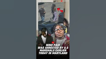 DMV Artist Nino Paid Was Arrested By US Marshals Today In Maryland🔒 #shorts #dmv #ninopaid #rap