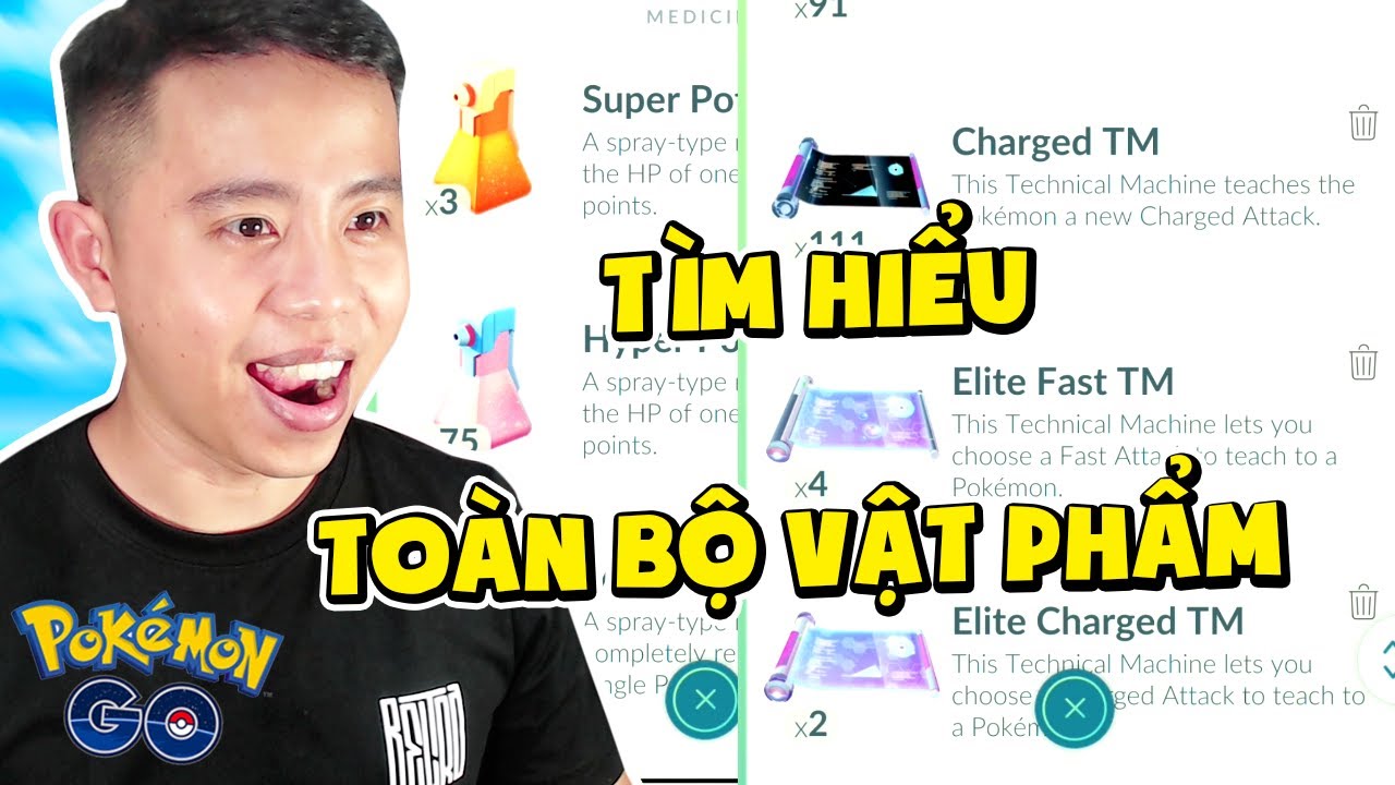 Pokemon GO : Tìm Hiểu Vật Phẩm và Cách Sử Dụng Chúng