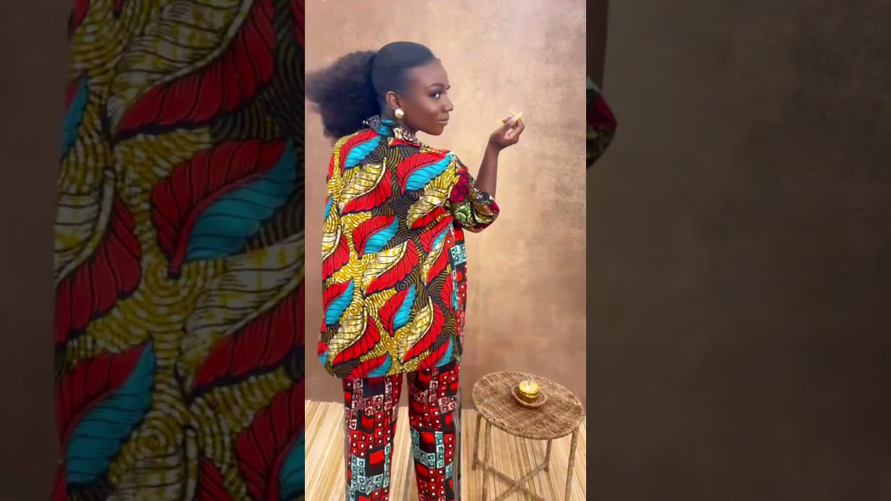 If you love showcasing African styles, you should own this Ankara mix-and-match trousers set