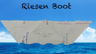 Das größte Papierboot der Welt? / Anleitung ;) / Part 1