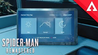 Spider-Man How To Change Time of Day & Weather (Marvels Spider Man Remastered PC, PS4, PS5 Game)