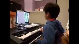 Soft Mozart Recital: Toby (3) plays "Happy Birthday" with his right hand from Singapore screenshot 5