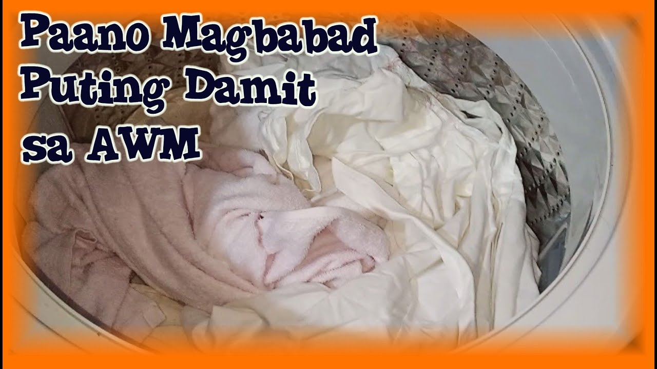 Paano Magbabad ng Puting Damit sa Samsung Automatic Washing Machine