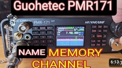 Guohetec PMR -171 Name Memory Channel