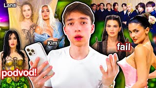 Co Se Dělo na MET GALA? // BRUTÁLNÍ HODNOCENÍ OUTFITŮ: Kim K, Stray Kids, Kylie, Lana, Kendall, Doja