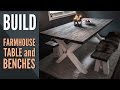 Making a Farmhouse Table and Two Benches