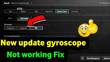 How To Fix Gyroscope Not Working In Pubg Mobile (2025) | Enable Gyroscope In Pubg Mobile | Bgmi