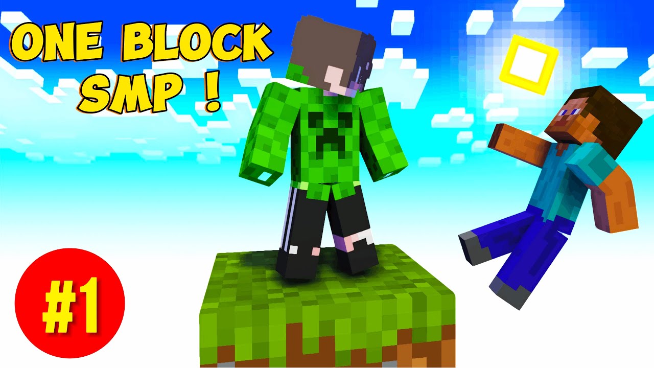 First Day In Minecraft One Block With My Friend 😍 EP 1 - YouTube