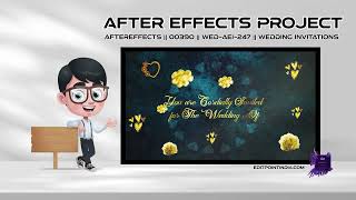 Aftereffects || 00390 || WED-AEI-247 | Wedding Invitation | Multi Languages | #EditPointIndia ||