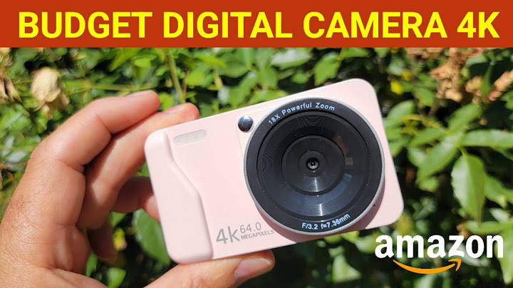 Budget Digital Camera 4K from Amazon Review