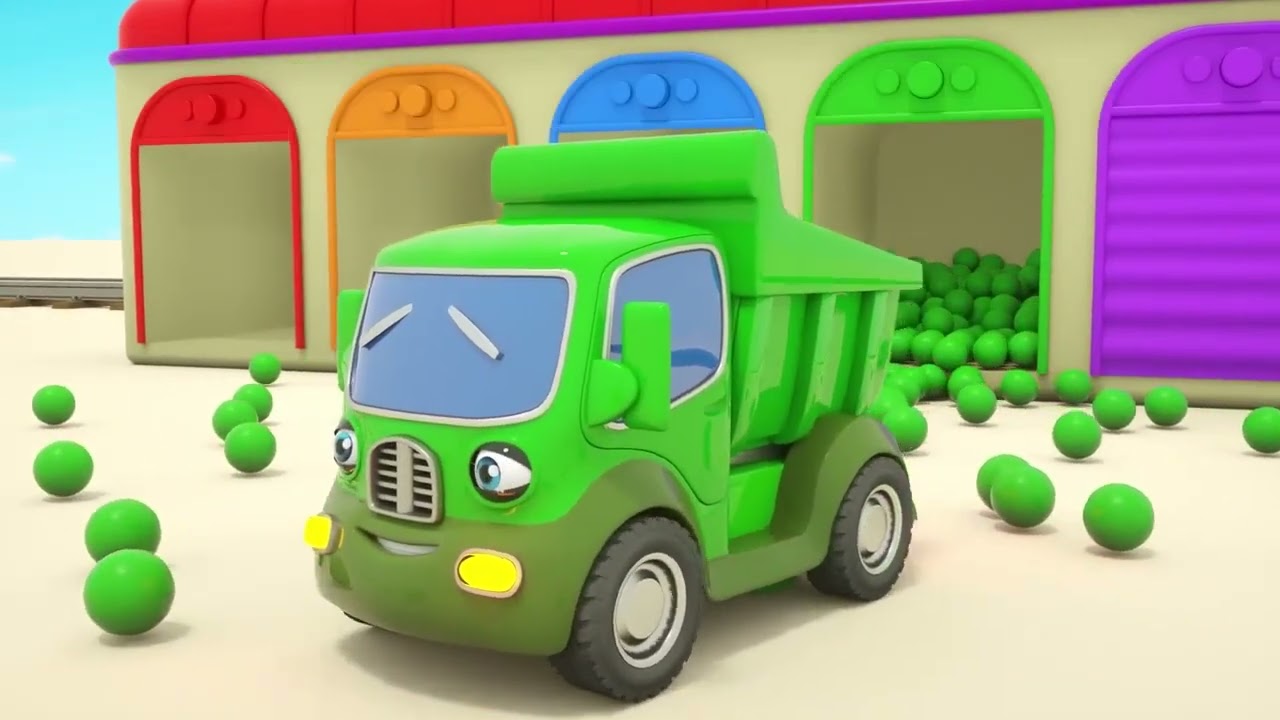Car and surprise egg games to learn colors and early English for kids