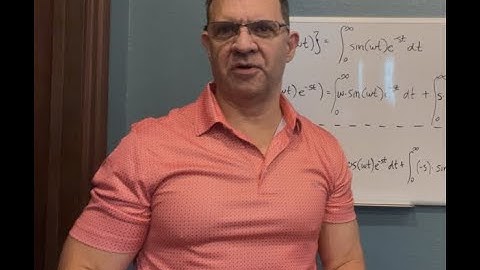 Laplace Transforms - sin(wt) and cos(wt) derivation