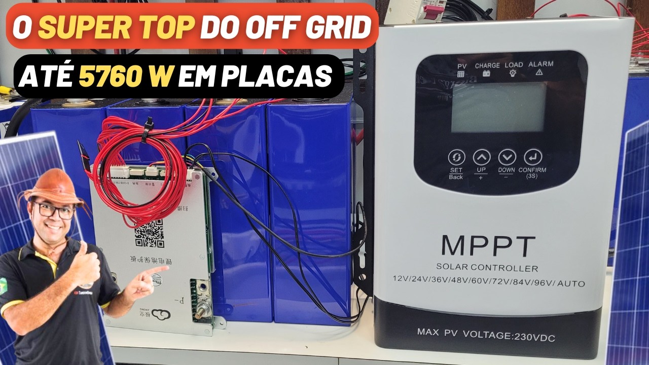 ☀️🔋HXCONTROLLER - O MPPT SHOW das LIFEPO4 Supera Todos ! Como configurar corretamente