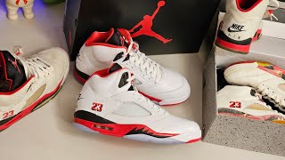 2025 Air Jordan 5 fire red VS 1990 OG's