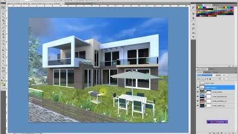 ArtLantis Courses - Grass in Artlantis rendering + Photoshop