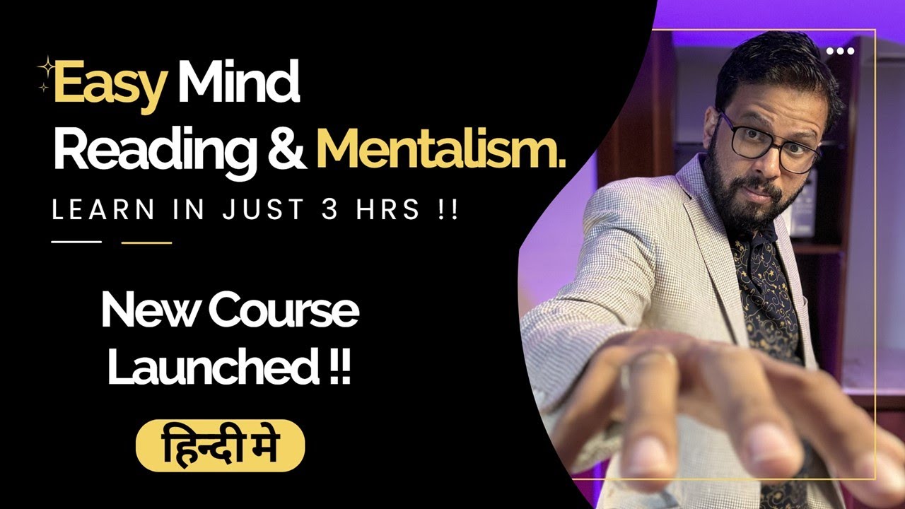 New Easy Mind Reading Mentalism Course Launched - Join Now - YouTube