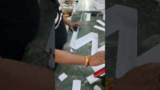 acrylic letter banding ideas 💡 #shorts #ytshorts #art