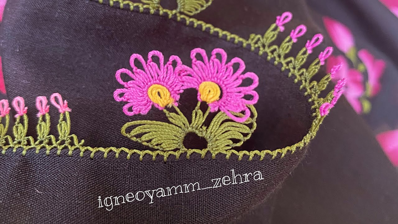 Şık ve kolay iğne oyası modelimin anlatımı