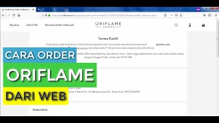 Cara melacak / tracking orderan Oriflame via web Oriflame