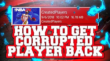NEXT GEN NBA 2K21 HOW TO GET CORRUPTED PLAYER BACK IN NBA 2K21 HOW TO GET DELETED MYPLAYER BACK PS5!
