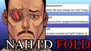 General Kregg couldn't resist “A mere moment”: Comment as song