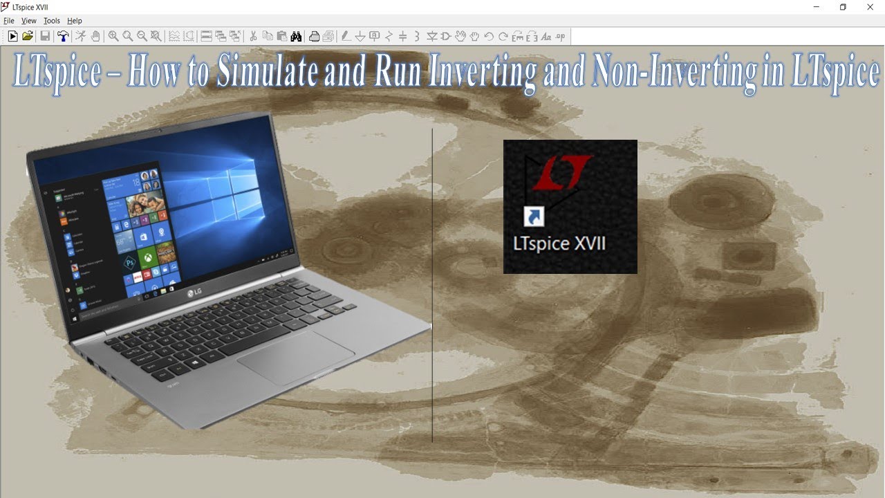 LTspice - Inverting and Non-Inverting Amplifier - YouTube