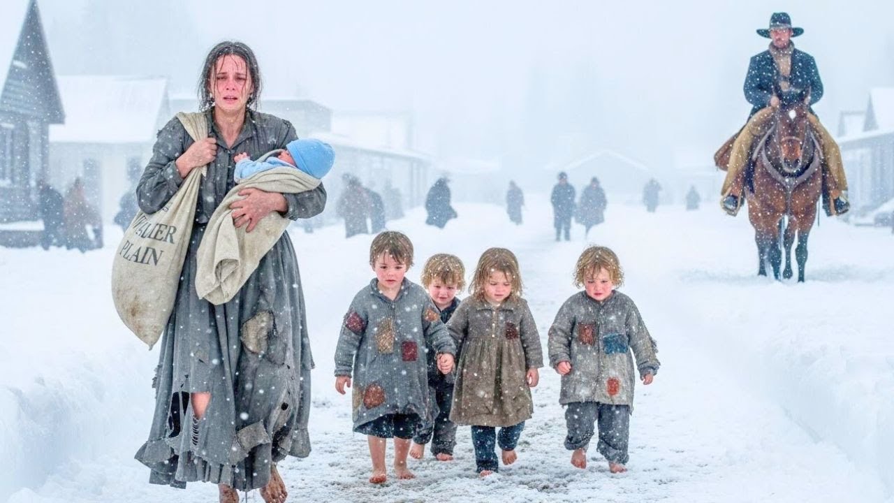 “Let Me Carry You Now,” the Cowboy Said—After Finding the Widow Struggling With Five Children.