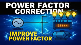 Power Factor Correction ⚡ Single-Phase with Multiple Loads (Lights, Oven & Motors) 💡🔥⚙️ TINA-TI