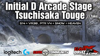 CarX Drift Racing: Initial D Tsuchisaka Touge Snow Route! 1 Take, Wheel-No Assist! S14 Vr38 Swap!