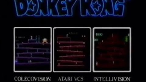 Donkey Kong | Atari Colecovision Intellivision Arcade| Retro TV Commercial Ad | Video Game